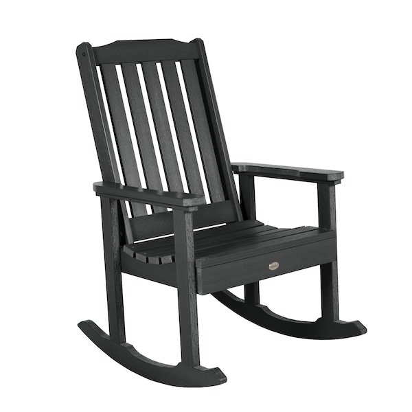 Highwood Usa Lehigh Rocking Chair Outdoor Furniture for Patio, Backyard, Garden AD-RKCH1-BKE - main
